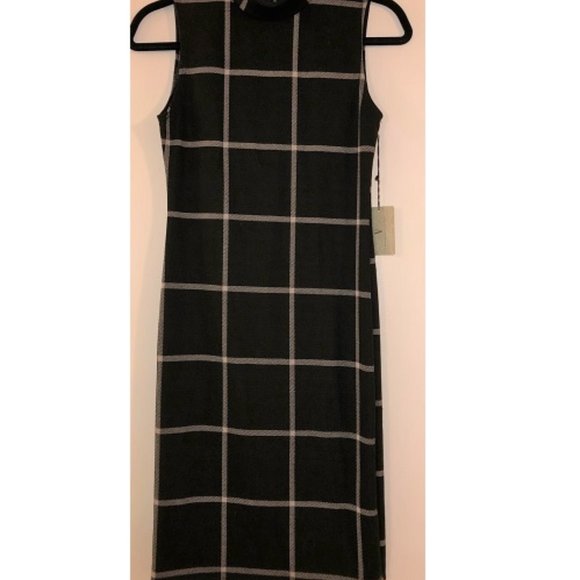 Black Checkered Work Dress - Picture 1 of 2